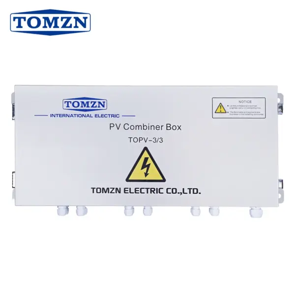 TOMZN Solar Photovoltaic PV Combiner Box Lightning Protection 3 in 3 out DC 1000V Fuse MCB 3P SPD Waterproof Box Iron Cabinet