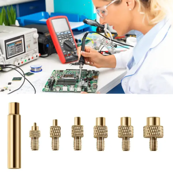 Heat-Set Insert Tips for M2, M3, M4, M5, M6, M8 Brass Threaded Insert Embedment Nuts for Plastic 3D Printer Soldering Iron