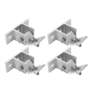 4pcs Adjustable Tilt Angle Solar Panel Mounting Bracket Mount Bracket Base Aluminum Alloy Solar PV Bracket Support Feet
