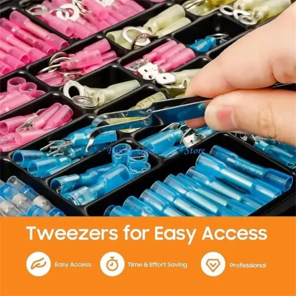 E7CD Electronic Device Creation Heat Shrink Spades Connector set Spades Terminals set