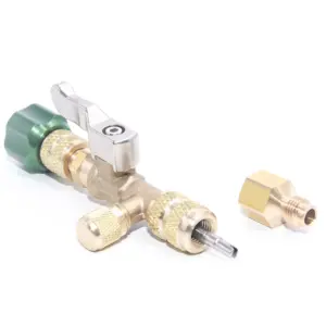 HS-1430 Refrigerant Valve Core Removal Tool Set for R22 R410A R407C Air Conditioning Valve Core Extractor Kit HVAC Service Tools