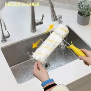 Paint Roller Kit Paint Kit For House Painting Lint-Proof Ergonomic Edger Brush With Extension Pole And Tray For Texture