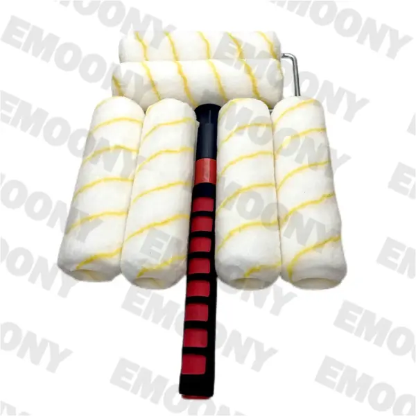 9-inch paint roller tool set, paint tray roller, hair cover roller frame extension rod