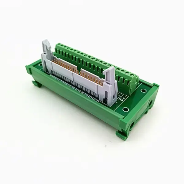 DIN Rail Mount IDC40 2x20Pins 0.1" Male Header Breakout Board, Terminal Block, Connector