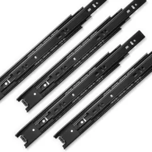 3 Pairs 10 Inch Drawer Slides, Heavy Duty Full Extension Ball Bearing Side Mount Rails, 100LB Capacity for Cabinet Kitchen