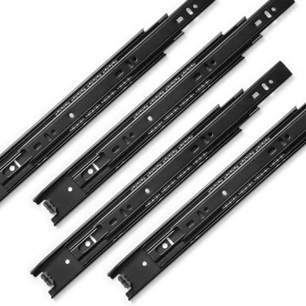 3 Pairs 10 Inch Drawer Slides, Heavy Duty Full Extension Ball Bearing Side Mount Rails, 100LB Capacity for Cabinet Kitchen