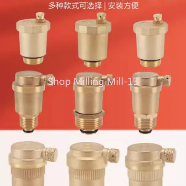 1pc 4/6 minutes 1 inch Male Thread Brass Automatic Air Pressure Vent Valve Safety Release Valve Pressure Relief Valve For Solar