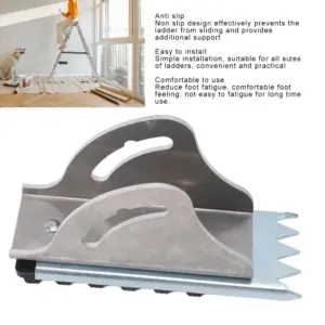 Safety Aluminum Ladder Shoe Kit Anti-Slip Silver Ladder Safety Shoe Extension Ladder Shoe Construction Sites