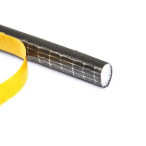10 Meters D type Polyurethane foam self adhesive wooden door window tape sealing strip weatherstripping