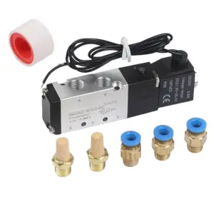 For Pneumatic Valves Integrated Filtration 2 Position 5 Pass 99.4*18*27mm Aluminum Alloy Solenoid Design Compressor