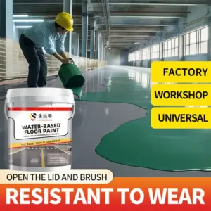 Strong adhesion Floor Coating Outdoor Corrosion resistance Waterproof quickdrying Wearresistant Waterbased Epoxy floor paint