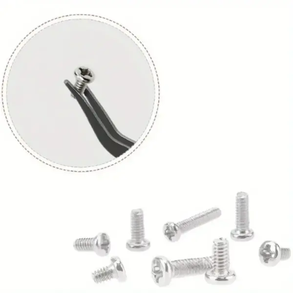 Spacer Caps Assorted Mini Screws Set Cross Boxed Repair Tool Kit Silver Micro Screws Watch Repair