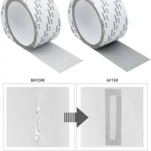 Strong Adhesive Screen Repair Tape Self-Adhesive Screen Window Repair Patch for Doors Window Fiberglass Mesh Screen Repair Tape