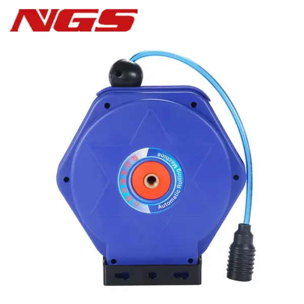 8x5mm 9 Meters  Hose Reel for Compressed Air  Pneumatic PU Tube  Car Cleaning Beauty Automatic Retractable Telescopic Drum
