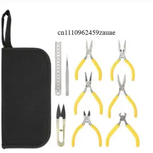 watch repair tools, jewelry set, making pliers, multi-functional 9-piece set, kit.