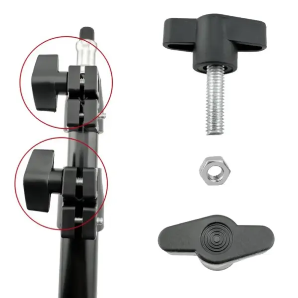 1/4"-20 Thumb Screw for Phone Live Stream Stand Speaker Piano Stand Tripod Tighten Adjustable T-Handle Stainless Steel Bolt Nut