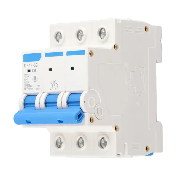 AC 400V 6/10/16/20A 3 Pole Miniature Circuit Breaker MCB Safety Breaker DZ47‑63 400V Mini Circuit Breaker Mini Circuit Breaker