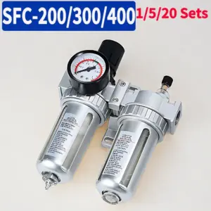 Air Compressor Parts:SFC-200,SFC-300,SFC-400 - Air Filter Regulator, Oil Water Separator, Regulator Valve with Automatic Drain