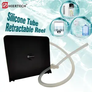 HIERTECH Silicone Tube Auto-Retractable Reel Suitable for Water Pumps Humidifier Air Conditioner Lab Equipments Home& Office Use