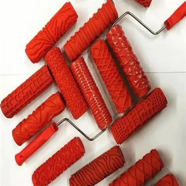Decorative Paint Roller Pattern Embossed Texture Painting Tools for Wall Rubber Airless Pintura Machine Household Brush EG321T