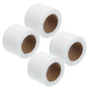 4Pcs Self-Adhesive Fiberglass Drywall Tape 4.5cm X 30M Crack Repair Mesh Joint Tape for Plasterboard Wall Reinforcement and