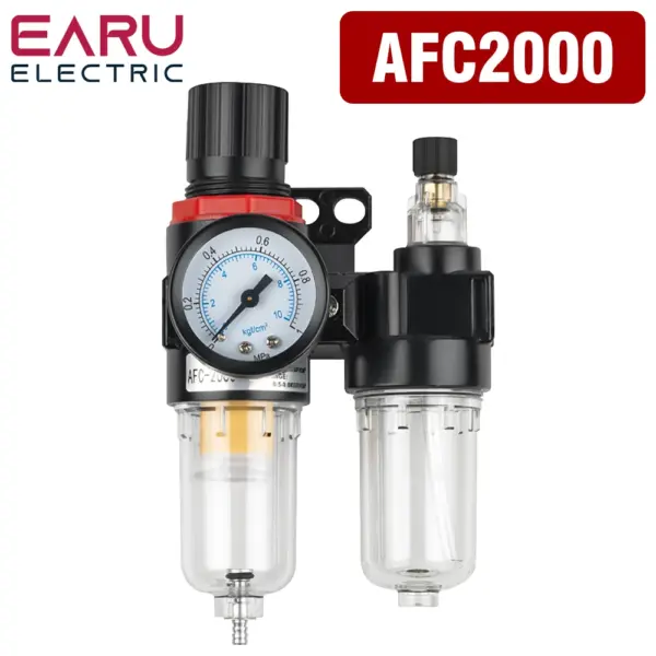 AFC2000 AFR2000 + AL2000 G1/4 Air Compressor Oil-Water Separator Air Filter is Used to Reduce the Pressure Valve Regulator