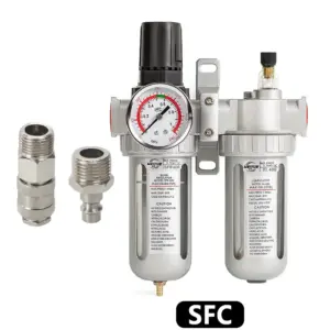 SFC-400 SFC-300 SFC-200 Air Compressor Air Filter Regulator Oil Water Separator Trap Filter Regulator Valve Automatic Drain