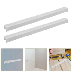 1Pair Plastic Drawer Slides Full Extension White Cabinet Rail Set for Home Office School DIY Storage Box Organization Smooth
