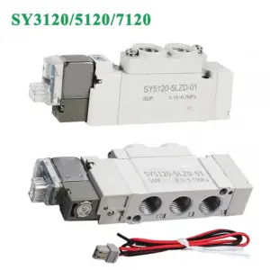 SY Series SY5120 Pneumatic Solenoid Valve SY3120 SY7120 Internal Pilot Automation Valve 2 Position 5 Way 24V 220V Normal Closed