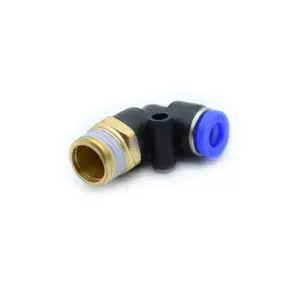 10pcs/lot Pneumatic Quick Joint PL OD 4/6/8/10/12 Joint Element Pneumatic Male Elbow Connector Tube Air Push in Fitting