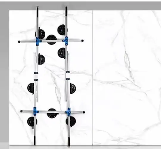 Stone handling rack 8 inches Vacuum suction cup Slate tiles lift the plate frame Tile Mover 4 double suction cups