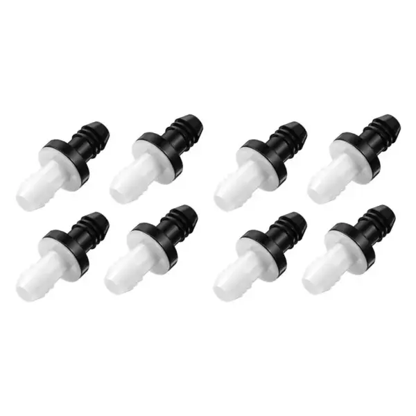 ABWZ-8 Pcs Check Valve 3/8 Inch 10 Mm ABS Plug-In Check Valve Fuel Oil Water Gas Air One-Way Check Valve For Liquids