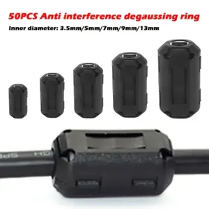 22pcs Clip-on Ferrite Core Bead Choke RFI EMI Noise Suppressor Filters for USB Audio Video Power Cords