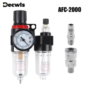AFC2000 G1/4 Air Compressor Oil/Water Separator Air Filter for Pressure Reducing Valve Regulator, Pneumatic Tool Accessories