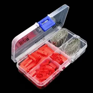 50set 2.54mm JST-SYP-2A for RC Lipo Battery JST SYP 2P 2Pin Female & Male Red Plug Housing Crimp Terminal Connector Kit