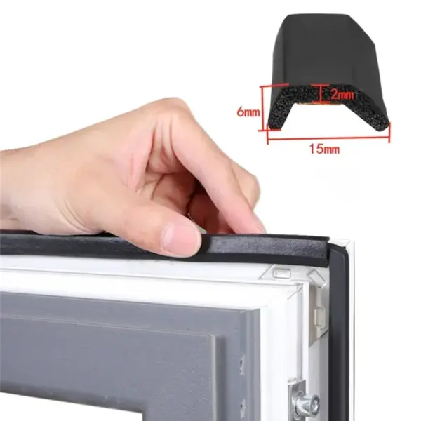 6M Self-Adhesive Sliding window door sealing strip Insulation Windproof soundproof foam Tape Weather Stripping door Gap Filler