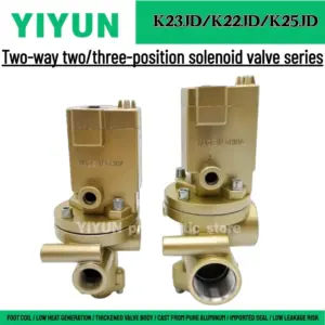 K22JD-15W/20W/25W/32W/40W/50W,YIYUN,Pneumatic components,One in, one out, two-way two-port solenoid valve,K22JD series