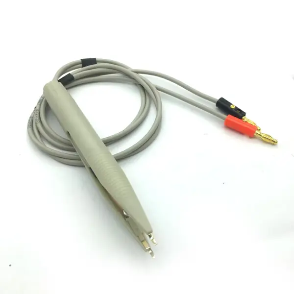 1 Set cable For oscilloscope LCR Meter SMD IC Test Tweezer Clip With 2x 4mm Banana plug Test Probe Leads