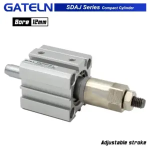 SDAJ12 series Adjustable stroke compact air cylinder  double acting SDAJ12x20-20S SDAJ12X30-20S-B SDAJ12X40-30