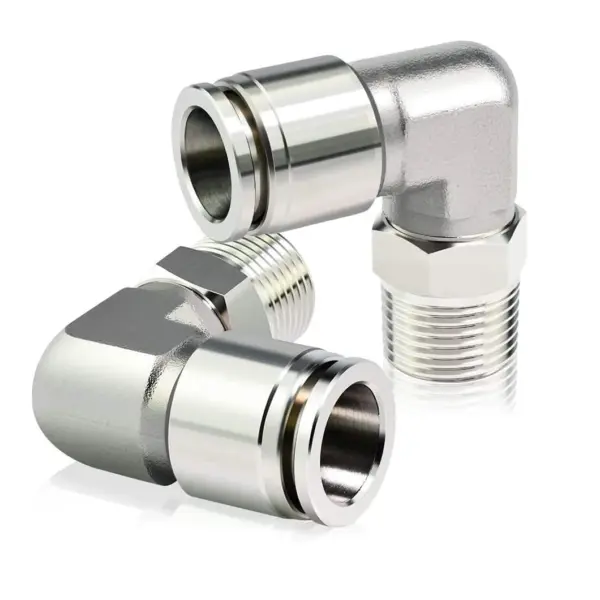 5PCS/Lot PL PNEUMATIC Elbow Quick Fitting PL12 PL14 PL16 304 Stainless Steel Push to Connect Fittings PNEUMATIC Quick Connector
