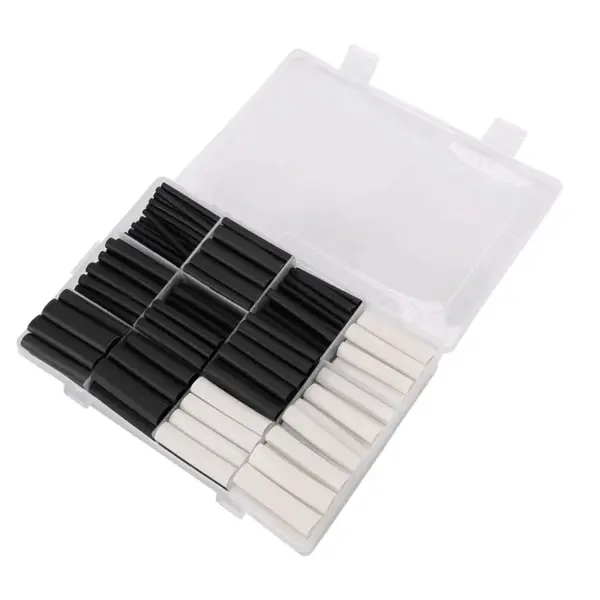 RALCA-300Pcs 3:1 Heat Shrink Tubing Kit With Glue Dual Wall Tubing 2.4/3.2/4.8/6.4/7.9/9.5/12.7Mm Adhesive Lined Sleeve Wrap