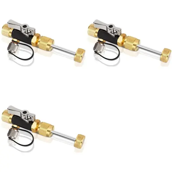 2025 Hot Style 3X HVAC Valve Core Removal Tool, 1/4 Inch Vacuum-Rated Valve Core Removal Tool,Works With All Refrigerants,HVAC T