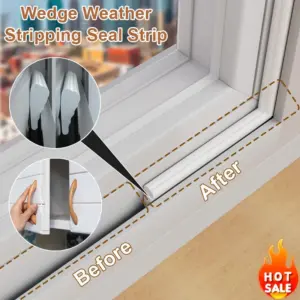 6M Wedge Anti Collision Soundproof Tape New Self-adhesive Foam Weather Stripping Seal Strip door and window Gap Sealing Strips