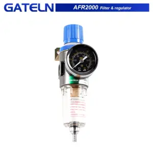 High quality AFR2000 1/4" Air Pressure Regulator Water Separator Trap Filter Airbrush Compressor Pressure-relief valve