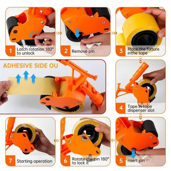 ABKW-Beauty Seam Tape Dispenser Machine Painter Tape Pasting Tool Long Handle Masking Applicator Paint Roller For Wall Floor Til