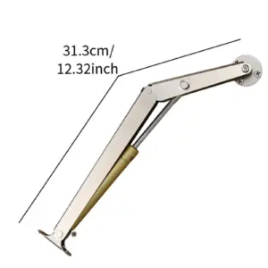 Lid Support Hinge Gas Struts Easy to Install Chest Hinge Zinc Alloy Pneumatic Lid Lifter Gas Spring for RV Cabinet Window