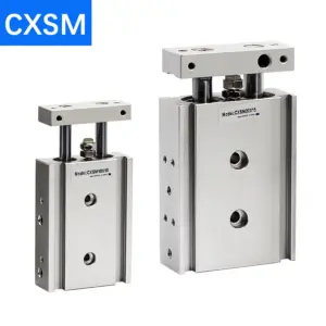 CXSM10/15/20/25/32 Double Acting Air Pneumatic Cylinder 10/20/30/40/50/60/70/75/100/125/150 Stroke Replacement Dual Rod