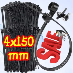 Cable Tie Plastic Clamping Collar Zip Ties Screw Hole Nylon Cable Ties Duty Adjustable Self-locking Cord Ties Organizer Strap