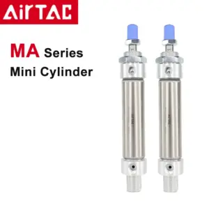 AirTAC MA16/20/25/32/40 Mini Pneumatic Air Cylinder Stainless Steel Double Acting Compact Cylinder With Magnetic