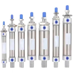 MA Mini Air Cylinder Double Acting Bore 16/20/25/32/40mm Stroke 25-300mm Pneumatic Cylinder MA Series Stainless Steel Rod